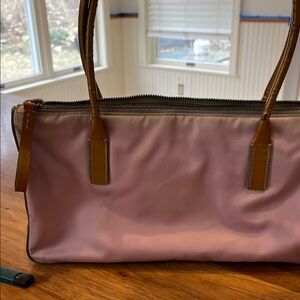Prada Pink and Brown Shoulder Bag